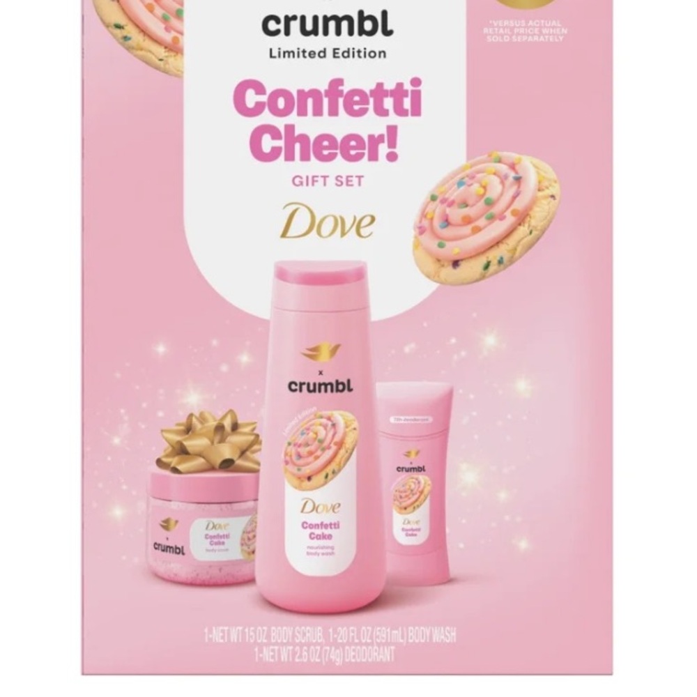 Dove x Crumbl Confetti Cheer Gift Set